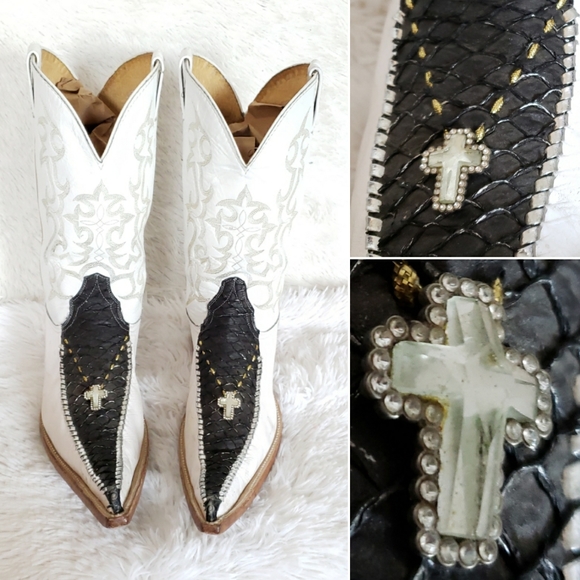 Vintage Mexican Western Boots 3x toe - Picture 15 of 15